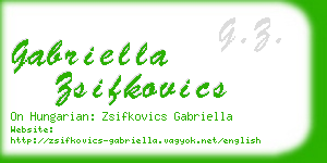 gabriella zsifkovics business card